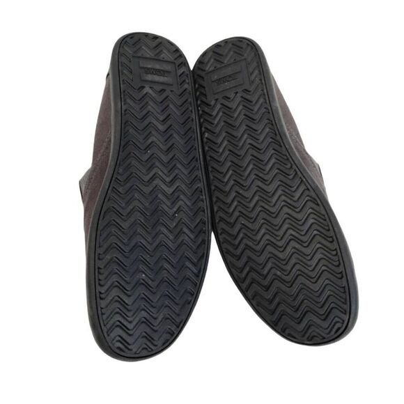 New TOMS Charcoal Pico Canvas Loafer Flat Sneakers Size 8.5 Slip on Round Toes - Picture 5 of 14